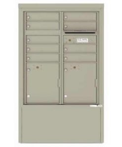 9 Door Florence Versatile 4C Depot Cabinet Cluster Mailboxes 4CADD-9 Postal Grey