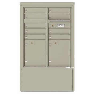 9 Door Florence Versatile 4C Depot Cabinet Cluster Mailboxes 4CADD 9 Postal Grey