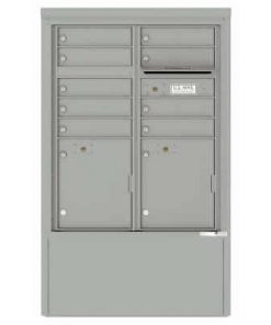 9 Door Florence Versatile 4C Depot Cabinet Cluster Mailboxes 4CADD-9 Silver Speck