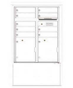 9 Door Florence Versatile 4C Depot Cabinet Cluster Mailboxes 4CADD-9 White