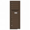 Florence Versatile Front Loading 4C Commercial Mailbox with 6 Tenant Doors and 1 Parcel Lockers 4C13S 06 Antique Bronze