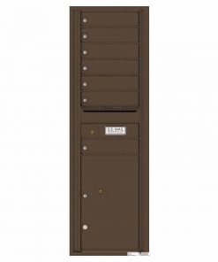 Florence Versatile Front Loading 4C Commercial Mailbox with 7 Tenant Doors and 1 Parcel Lockers 4C15S-07 Antique Bronze