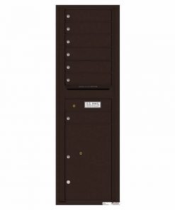 Florence Versatile Front Loading 4C Commercial Mailbox with 7 Tenant Doors and 1 Parcel Lockers 4C15S-07 Dark Bronze