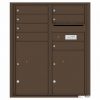 Florence Versatile Front Loading 4C Commercial Mailbox with 7 Tenant Doors and 2 Parcel Lockers 4CADD 07 Antique Bronze