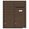 Florence Versatile Front Loading 4C Commercial Mailbox with 8 tenant Doors and 2 Parcel Lockers 4CADD-08 Antique Bronze