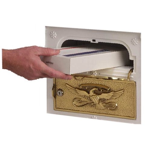 Gaines Locking Classic Faceplate Column Mailbox Bronze With Antique