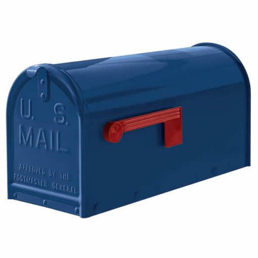 Janzer Residential Mailbox Gloss Blue Model JB-BLU