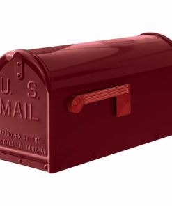 Janzer Residential Mailbox Gloss Burgundy Model JB-BUR