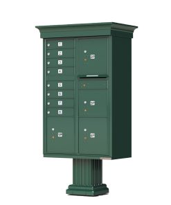 8 Door with 4 Parcel Lockers CBU Green 1570-T6VFG