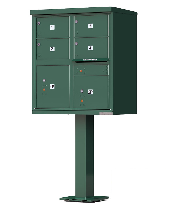 4 Door with 2 Parcel Lockers CBU 1570 Series Green